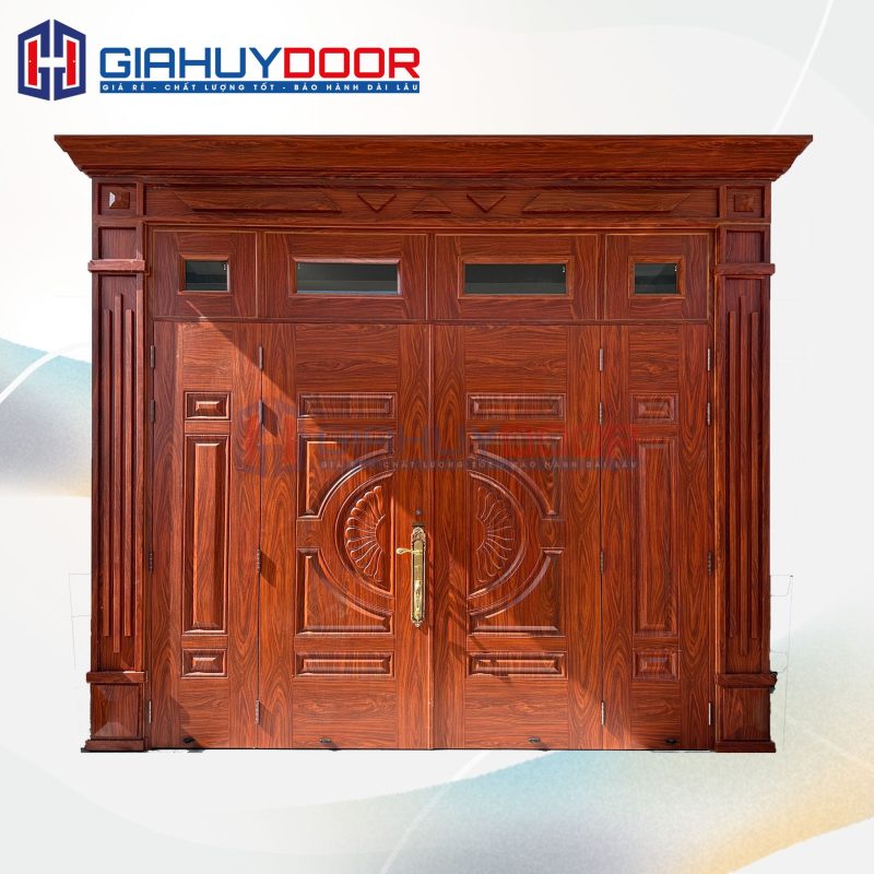 Cửa Thép Vân Gỗ SGD-KM.TVG-4C.36n.