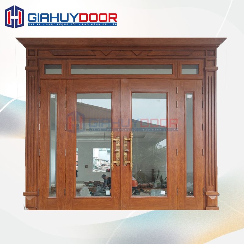 Cửa Thép Vân Gỗ SGD-KM.TVG-4C.43n.