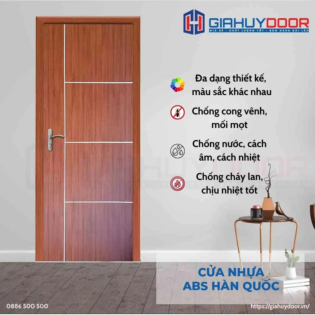 Ưu điểm cửa nhựa ABS Hàn Quốc Ưu điểm cửa nhựa ABS Hàn Quốc