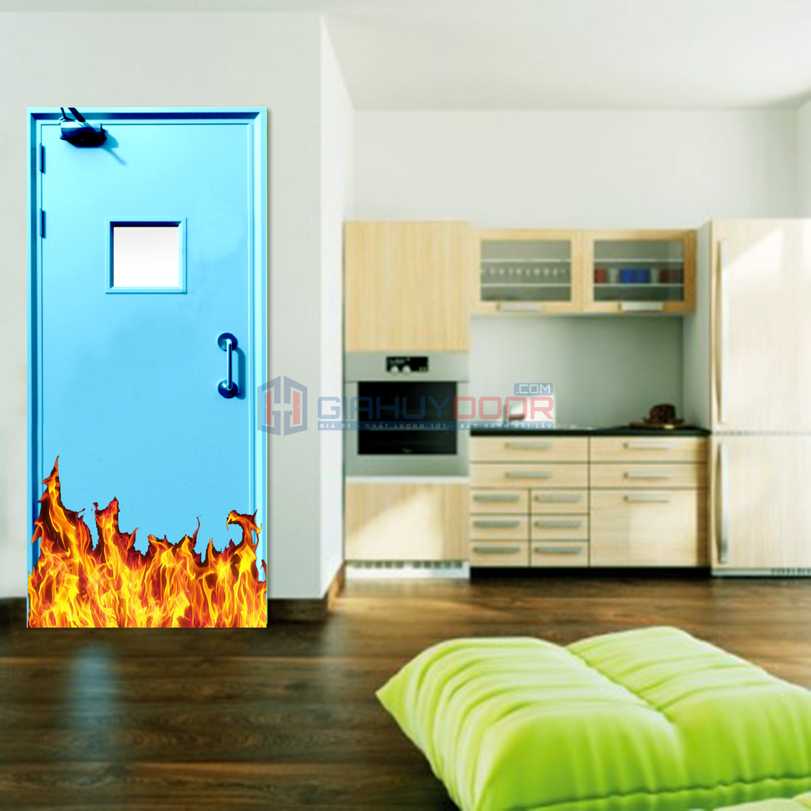 Các mẫu cửa chống cháy hiện đại hiệu quả