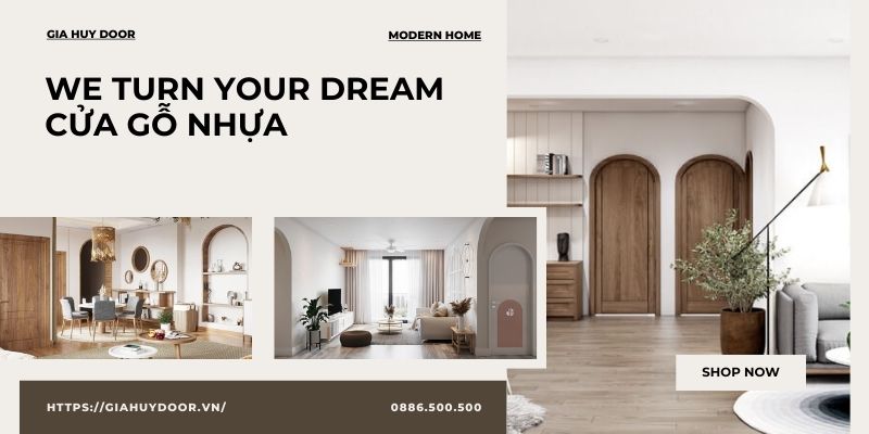 Cách chọn cửa gỗ nhựa cho phong cách Bắc Âu