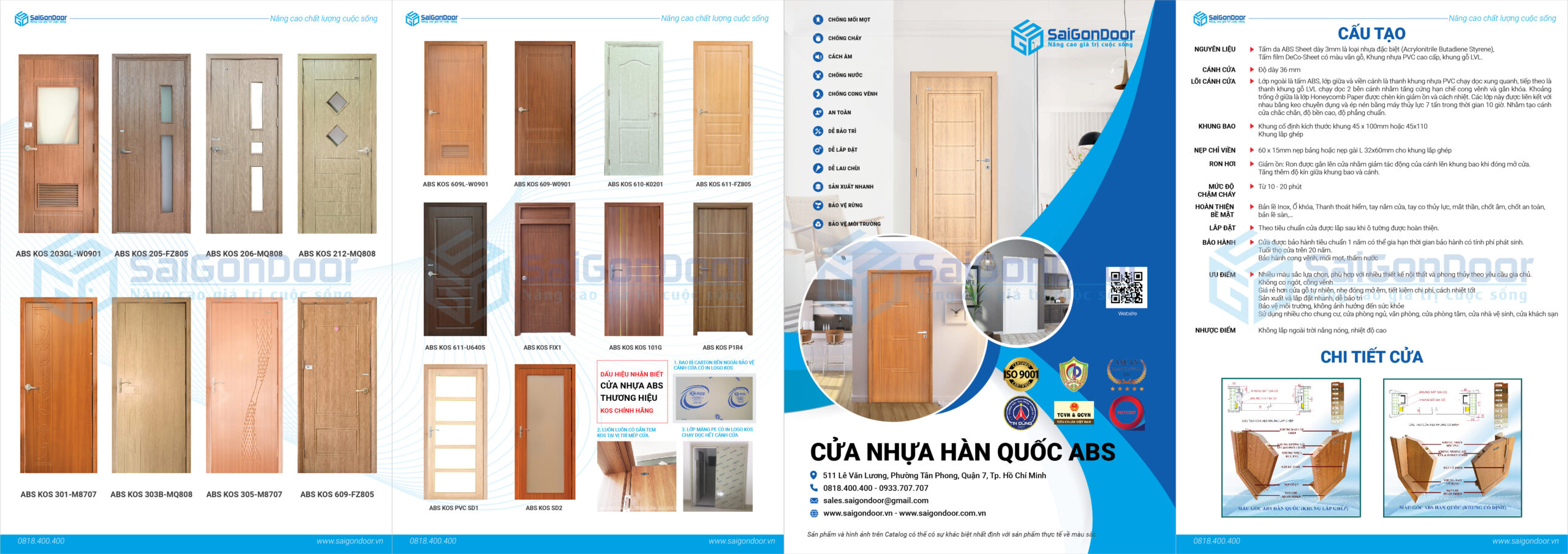 catalogue cửa nhựa ABS Hàn Quốc