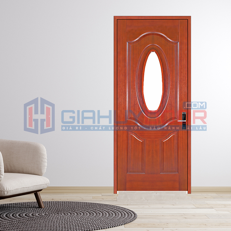 Giá cửa gỗ phòng ngủ TPHCM HDF Veneer cao cấp được bán với mức giá từ 2.300.000đ – 2.350.000đ/bộ