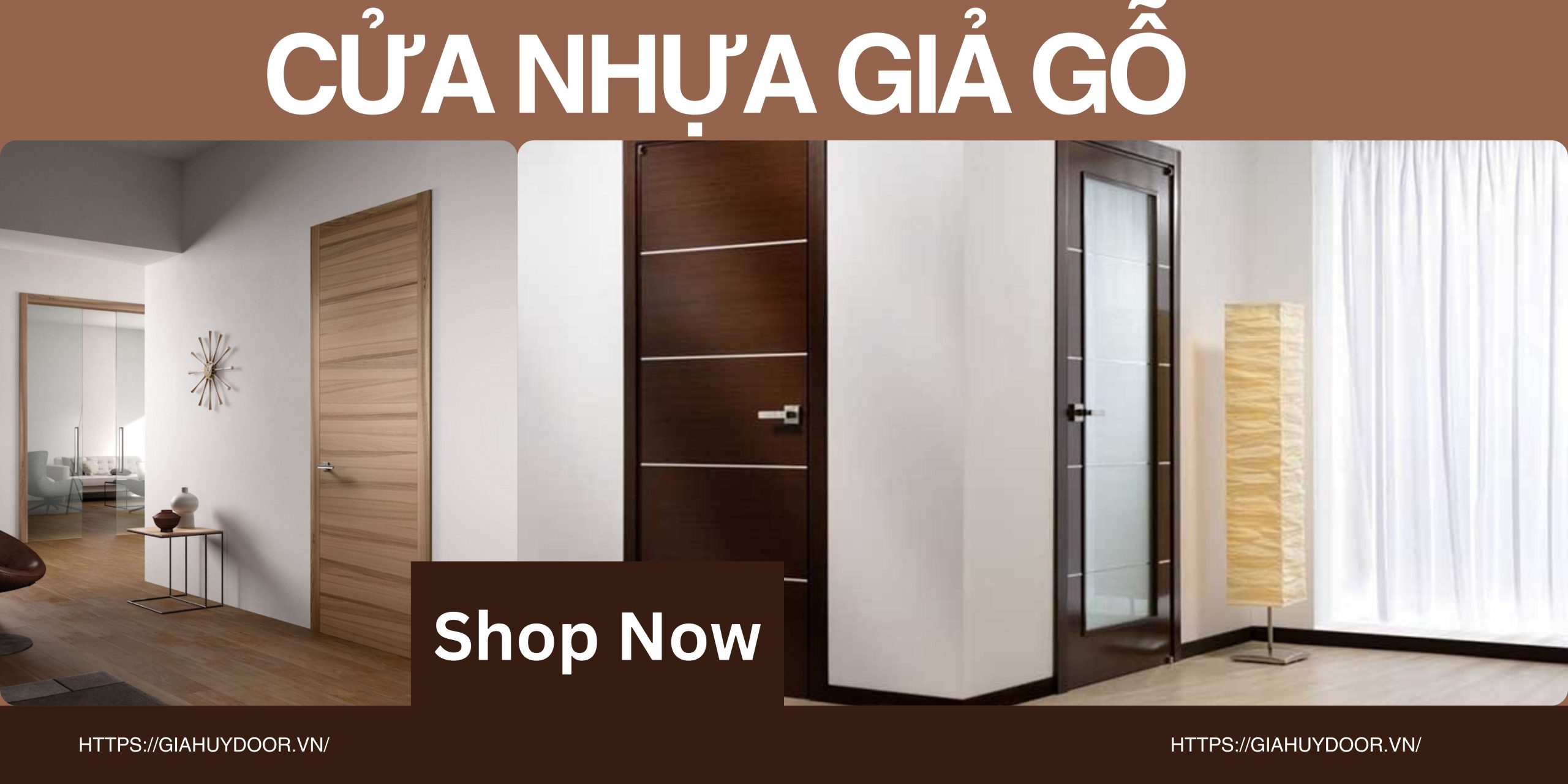Cửa nhựa giả gỗ được khuyến khích sử dụng cho khu vực nội thất