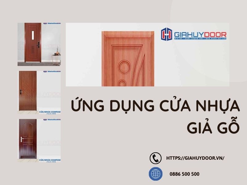 Ứng dụng của cửa gỗ nhựa giả gỗ Ứng dụng của cửa gỗ nhựa giả gỗ