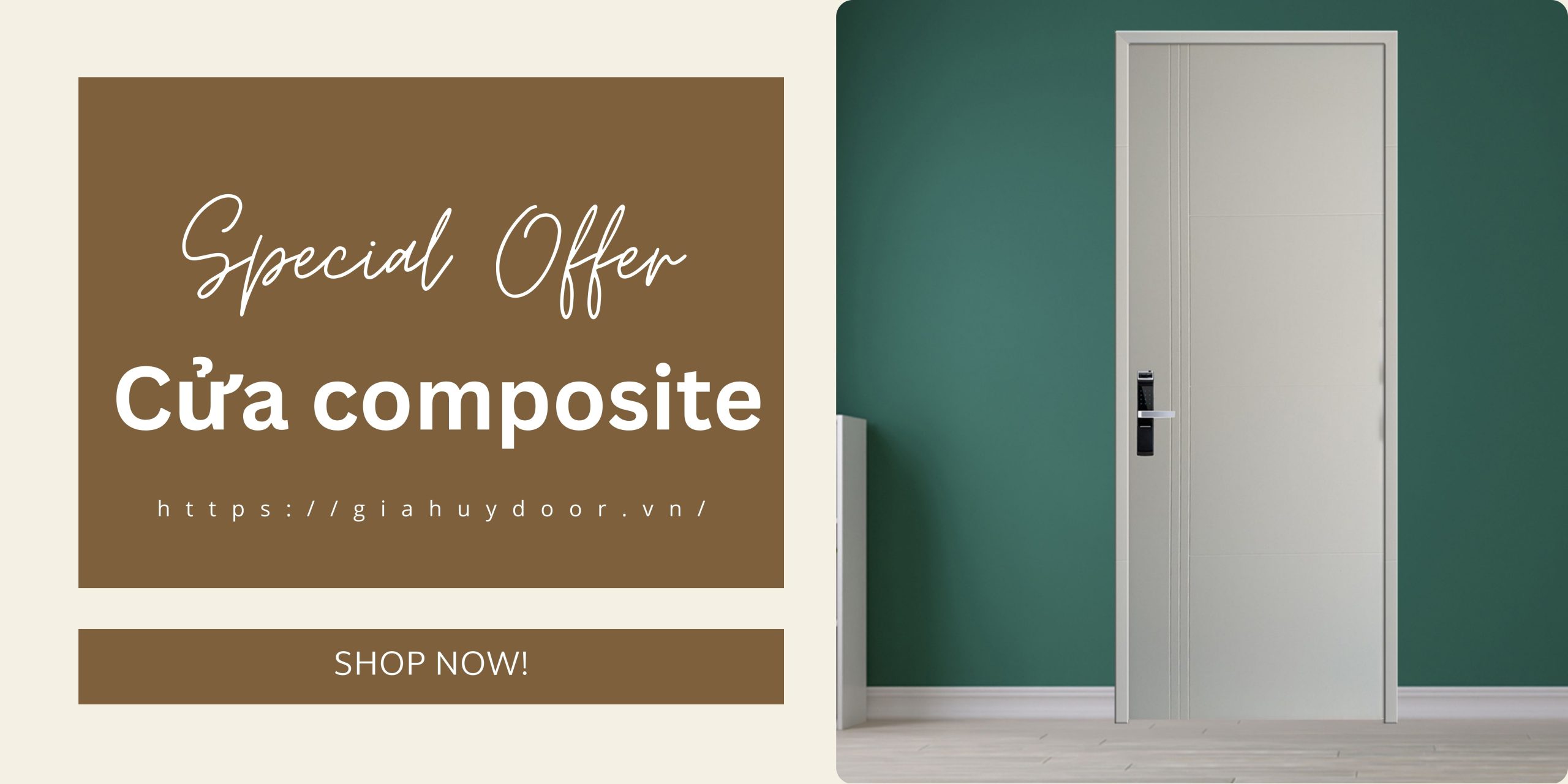 Gợi ý mẫu cửa composite cho phong cách tối giản