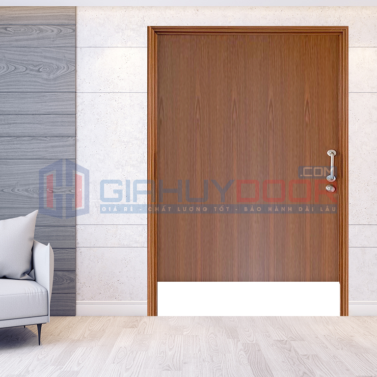 Kích thước cửa gỗ công nghiệp MDF làm cửa thông thường sẽ là: 1220 x 2440mm (rộng x dài)