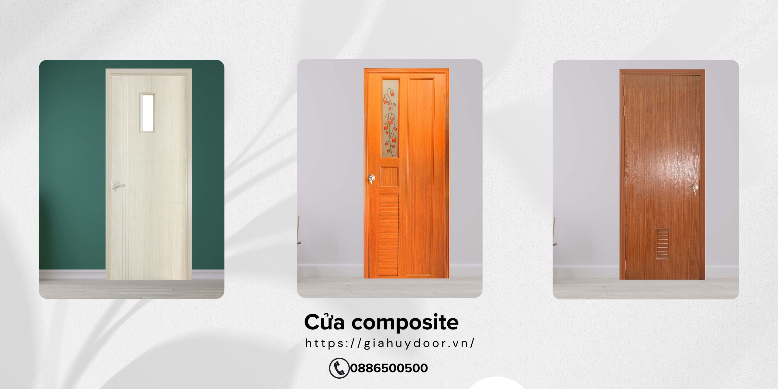 Mẫu cửa composite Trà Vinh kiểu mở xoay phổ biến