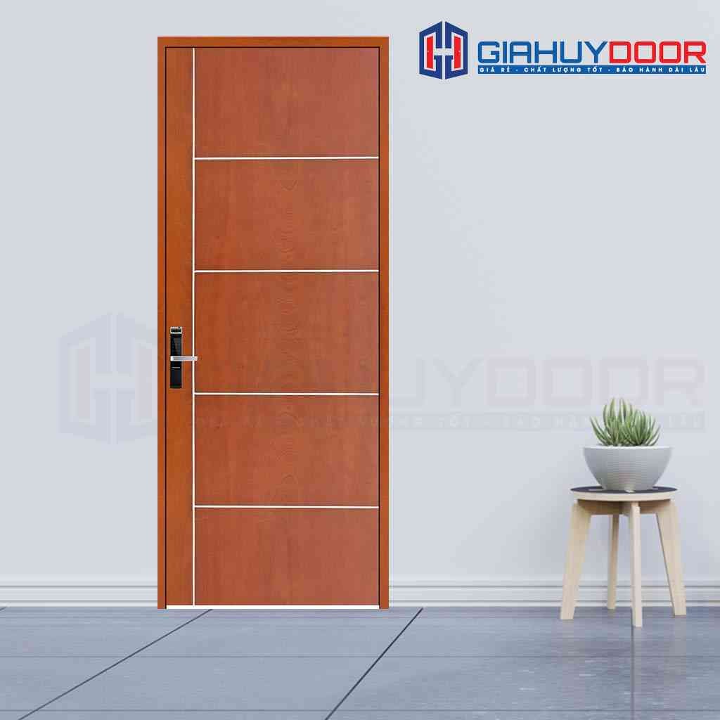 Cửa gỗ MDF Veneer được phủ thêm lớp áo veneer vân gỗ góp phần tạo nên những cánh cửa đẹp bằng MDF