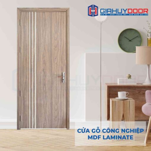Mẫu cửa gỗ phòng ngủ MDF Laminate P1R3 hiện đại