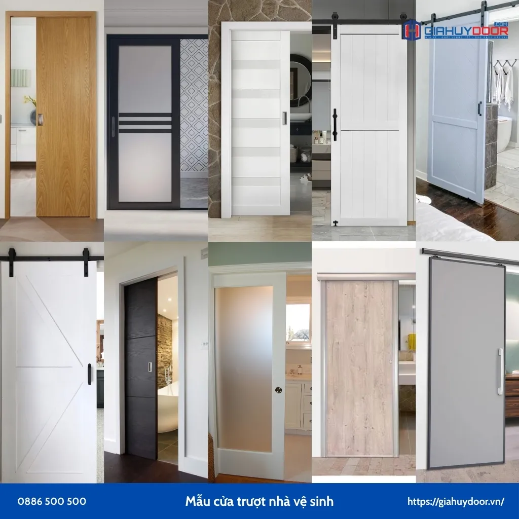 Mẫu cửa trượt nhà vệ sinh Mẫu cửa trượt nhà vệ sinh