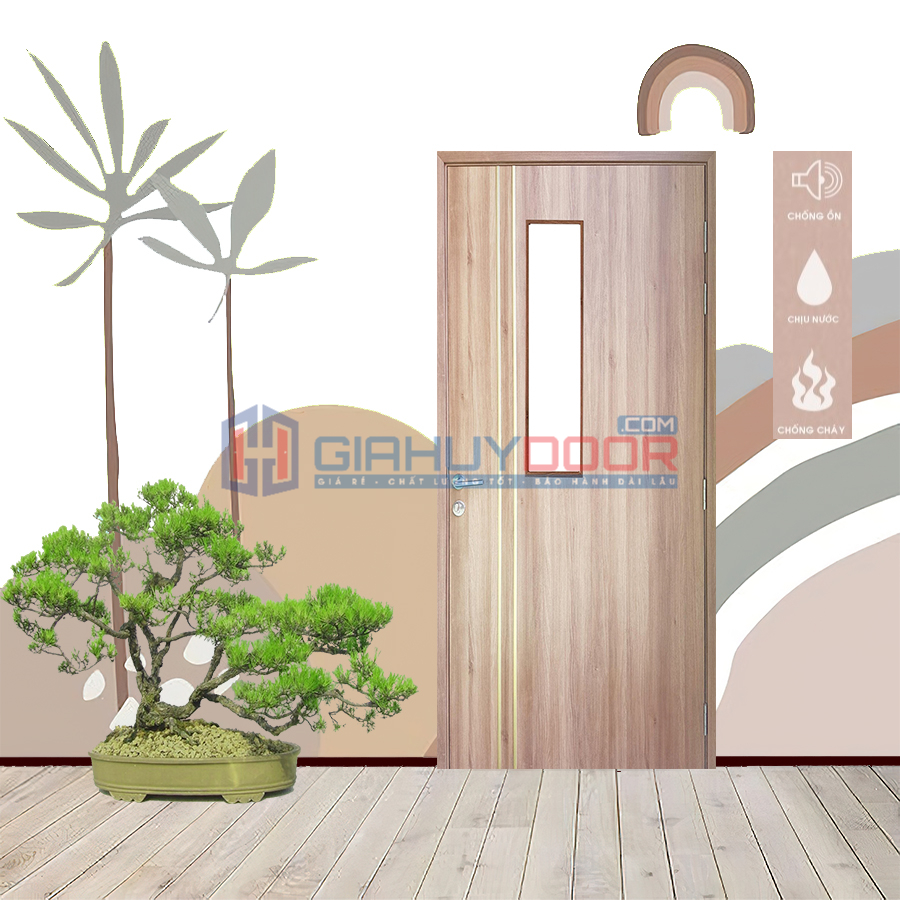 Cửa gỗ nhựa Composite được ứng dùng rất nhiều nhất là cửa thông phòng, cửa nhà vệ sinh