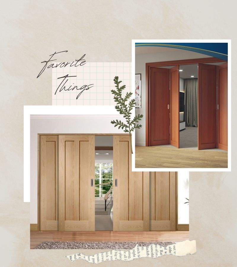 Mẫu cửa nhựa giả gỗ 4 cánh kiểu lùa