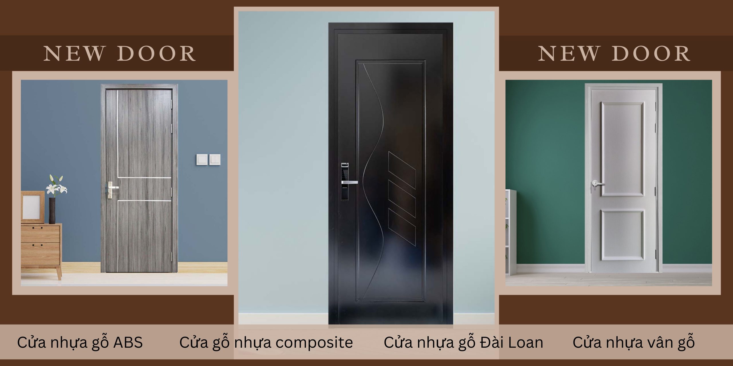 Tại sao nên sử dụng cửa nhựa giả gỗ Kiên Giang màu trung tính?
